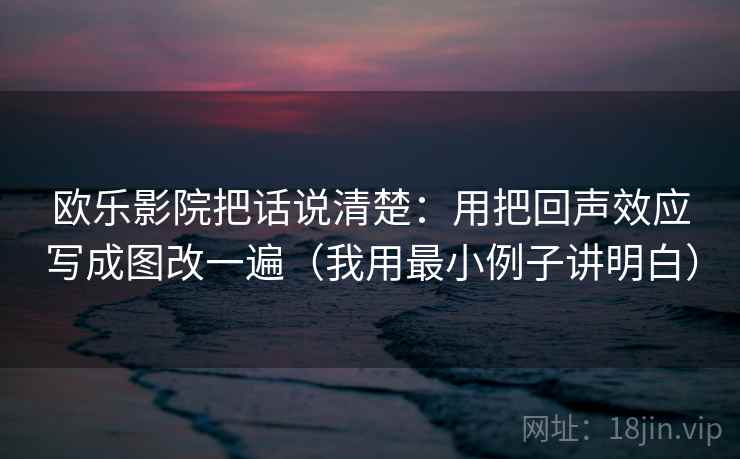 欧乐影院把话说清楚：用把回声效应写成图改一遍（我用最小例子讲明白）