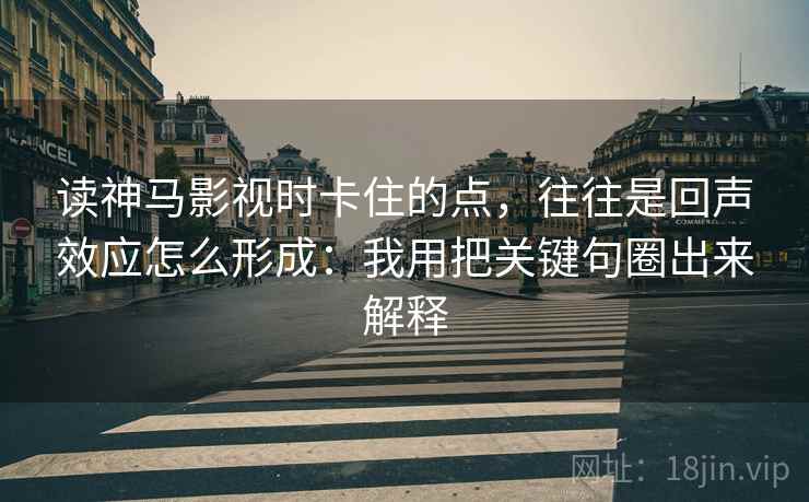 读神马影视时卡住的点，往往是回声效应怎么形成：我用把关键句圈出来解释